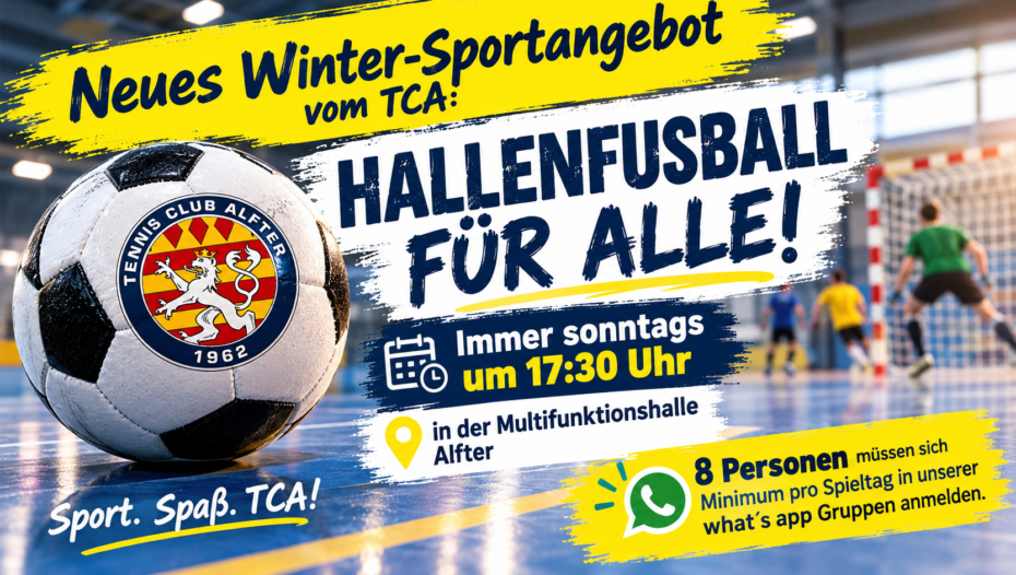 Winter-Sportangebot TC Alfter: Hallenfußball 1 winterangebot fussball