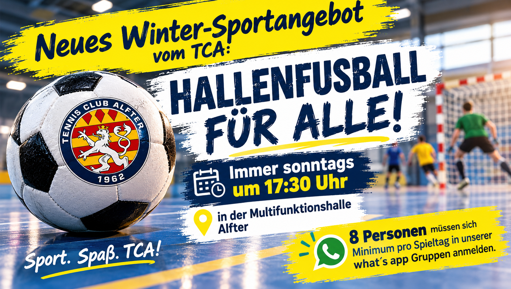Winter-Sportangebot TC Alfter: Hallenfußball 1 winterangebot fussball